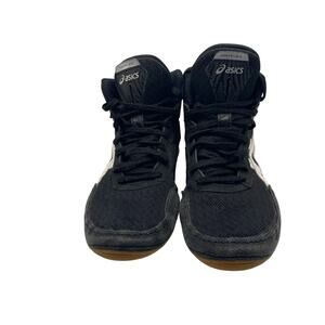 Asics Matflex Youth Wrestling Shoes Black White Size 2 Boys Girls Unisex